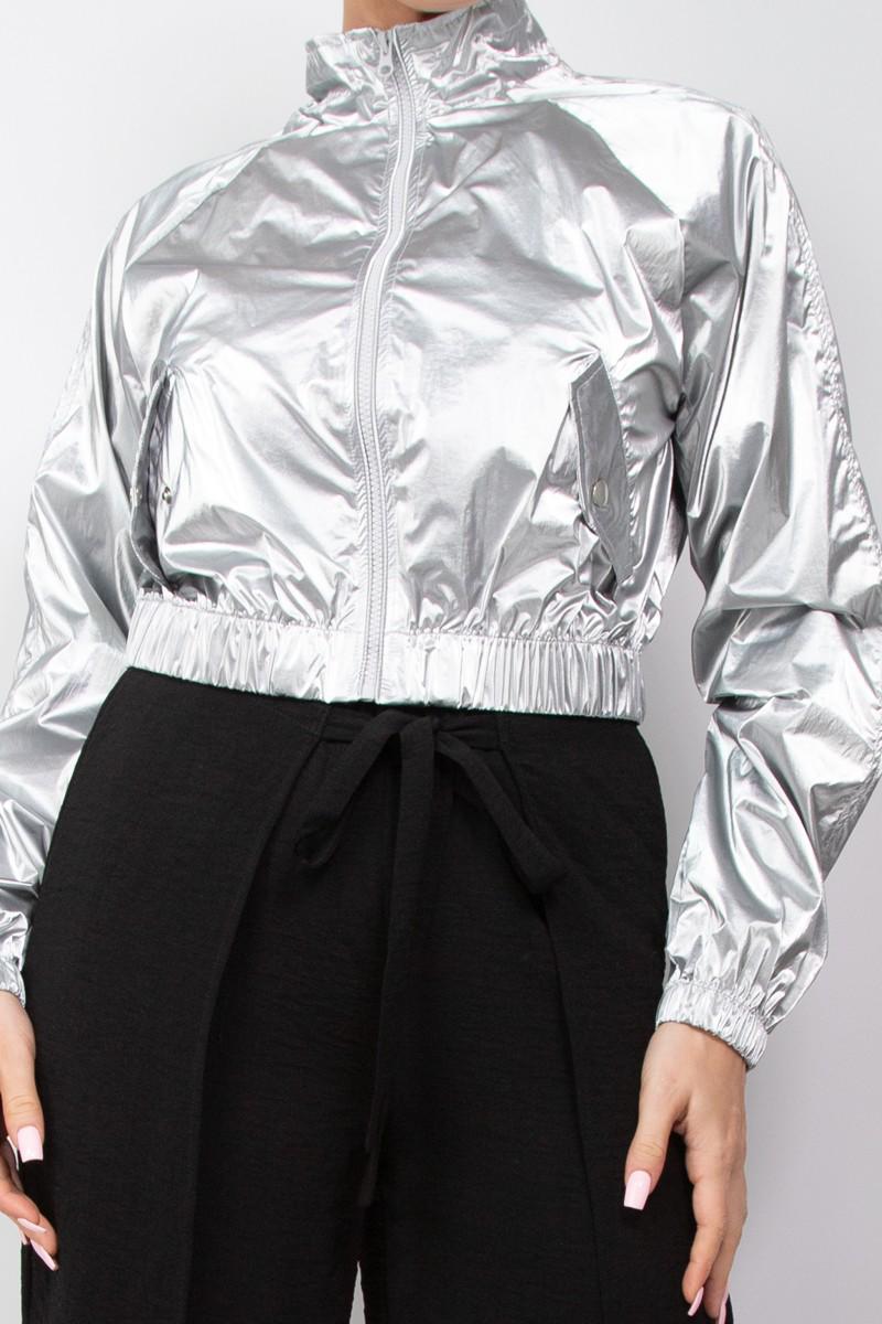 Casaca Plateada Brillante
