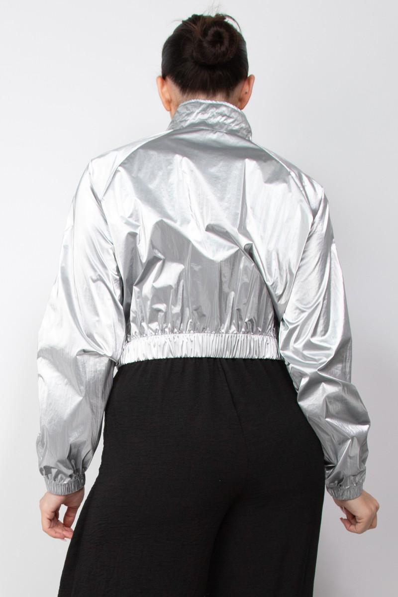 Casaca Plateada Brillante