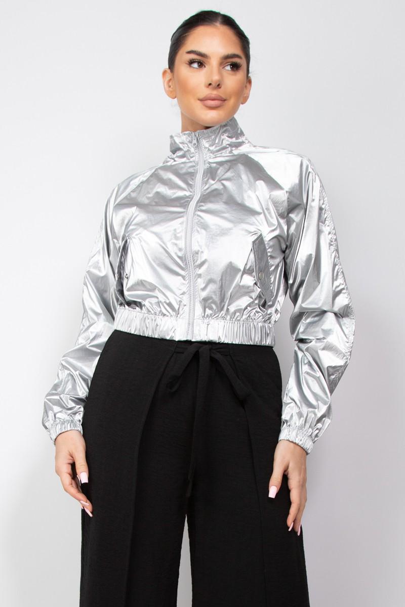 Casaca Plateada Brillante